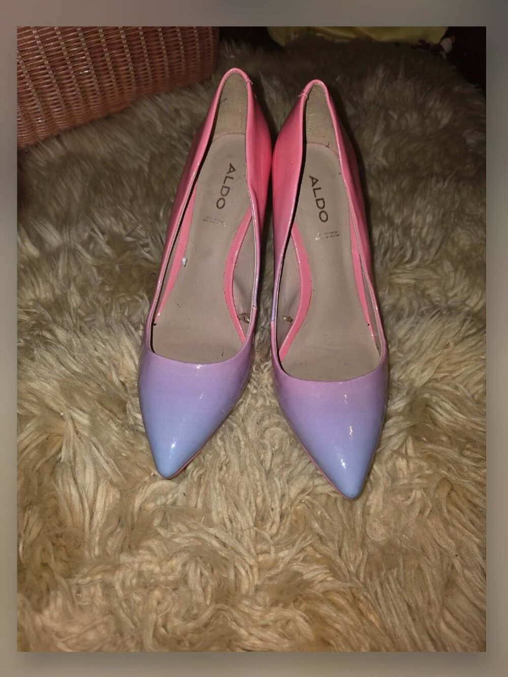 Aldo pink and purple ombre heels